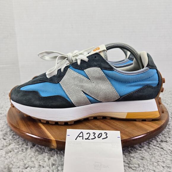New Balance 327 Sky Blue Natural Indigo Casual Daily Fashion Sneaker Mens 9.5 D - Picture 1 of 13